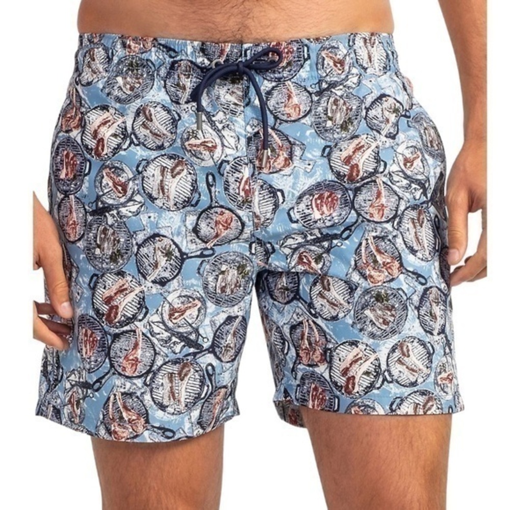 Rodd & Gunn North Cape Swim Shorts Chambray Size XS Extra Small NWT